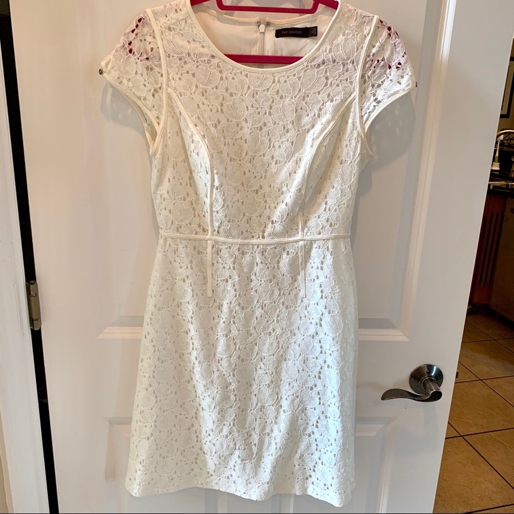 Women’s SZ 4 THE LIMITED Cream Lace Dress